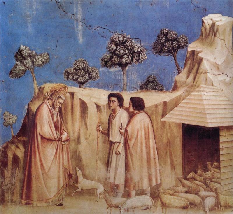 GIOTTO di Bondone Joachim Takes Refuge in the Wilderness oil painting picture